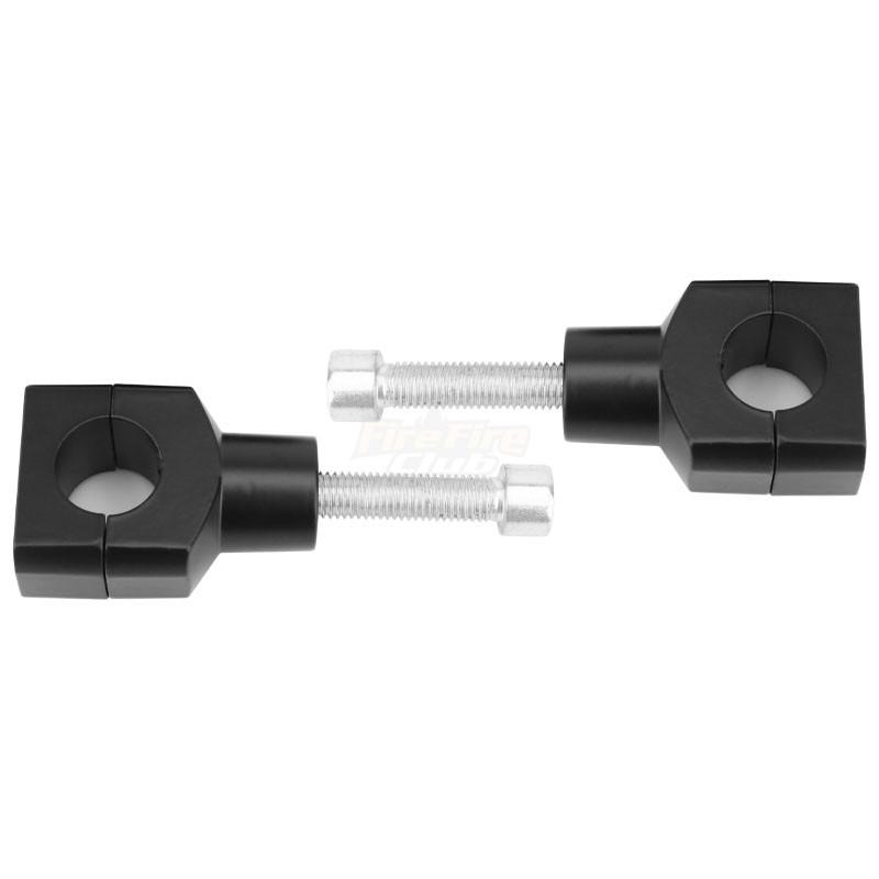 1 Pair Universal 1 inch 25mm Aluminium Black Chrome Motorcycle Handle Bar Mounting Cafe Racer New Handlebar Risers Clamp