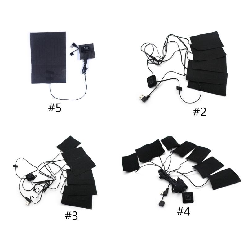 USB-Heizung Faser-Heizkissen Elektrisches Heizkissen für Nacken Rücken Bauch Lendenwirbelsäule Haustier-Wärmer für Damen Herren