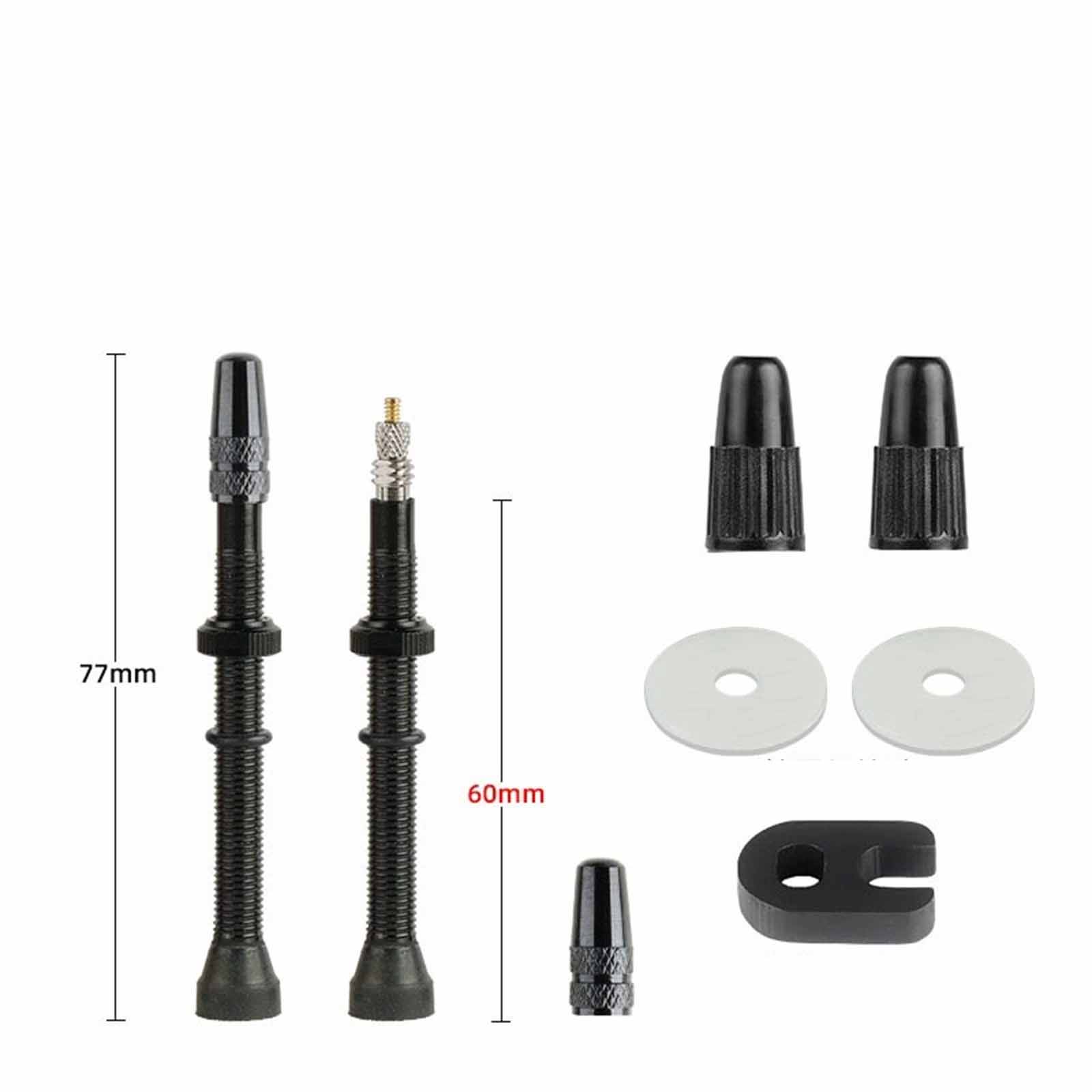 

Bike Presta Extension – 40/60/80mm Tubeless French Adapter for Pumps and Vacuum S