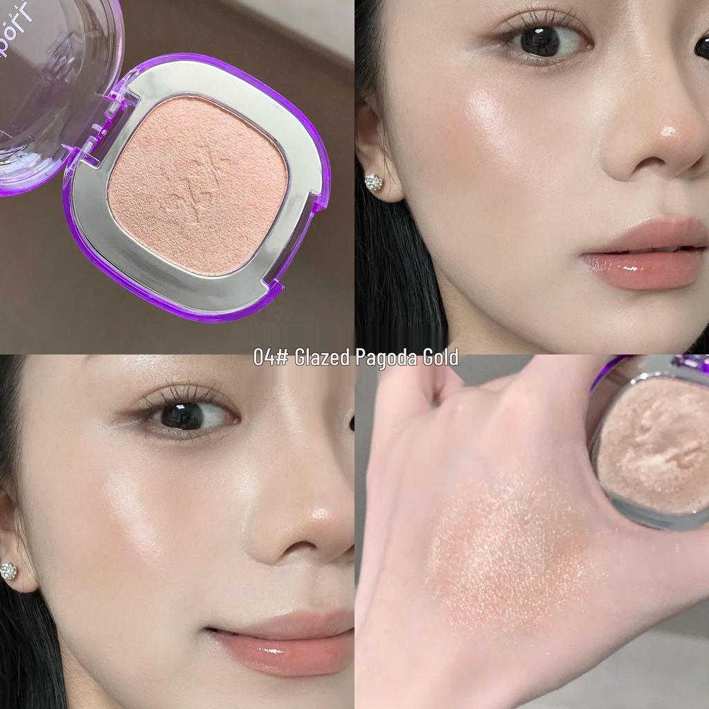 Kodyboll Translucent Highlighter: Fine Shimmer Pearl Glitter for Long-Lasting Brightness.