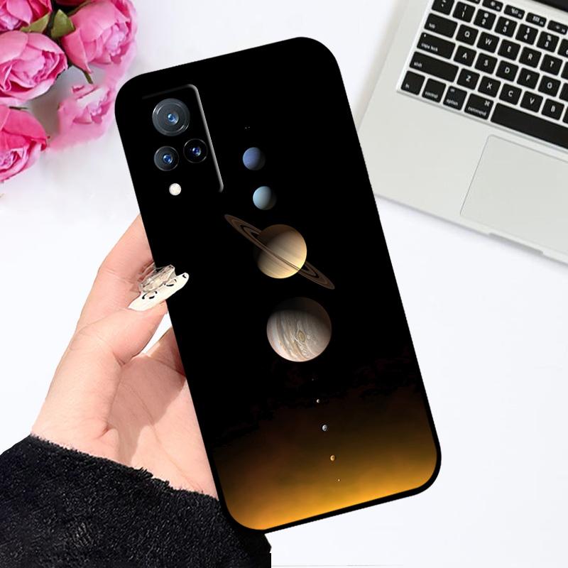 For Vivo V21 4G 5G Case V21s V2066 V2050 Cartoon Animal Soft Silicone TPU Phone Cover For V21e V2061 V2055 Shockproof Bumper