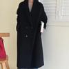 New Year Red Woolen Coat Women's Winter Double-sided Woolen Coat Versatile Long