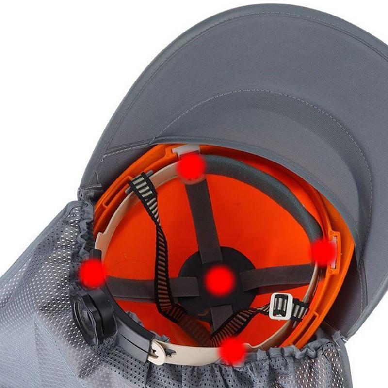 Skyddshjälm Nät Solskydd Reflekterande Rand Skyddshjälm Tillbehör för Lager Trädgårdsarbete Arbetande Män Utomhus Kvinnor