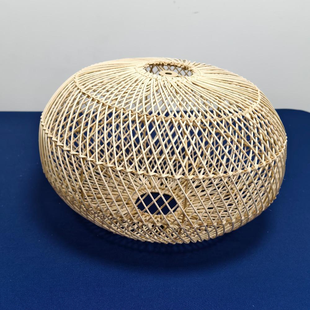 JOYINLED Chinese Handmade Woven Natural Rattan Pendant Lamp Living Room Restaurant Hotel Homestay Bedroom Led Chandelier 40CM