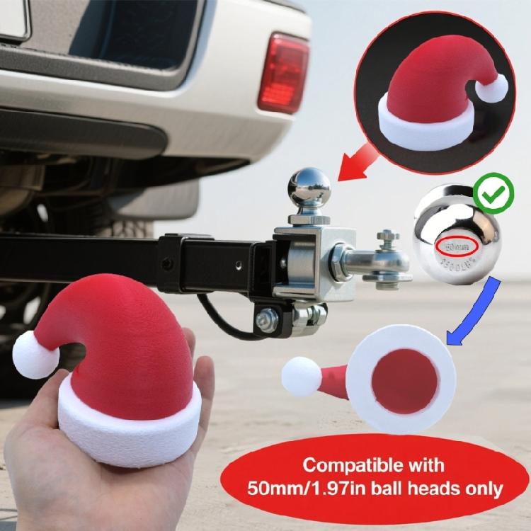Christmas Car Hat Ornament With Secure Clip Technology Plastic Decors For DIY Enthusiasts Seasonal Styling
