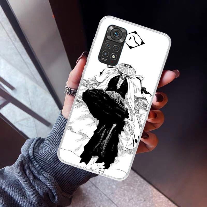 Bleach Kyoraku Shunsui Phone Case For Xiaomi Redmi Note 10 11 12 13 14 15 Pro Plus 11S 12S 14S 11T 11E 10S Soft TPU Back Cover R