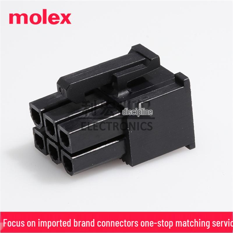 Molex 3903-9062 Mini-Fit Jr. 6-Pin Connector Housing, 4.20mm Pitch