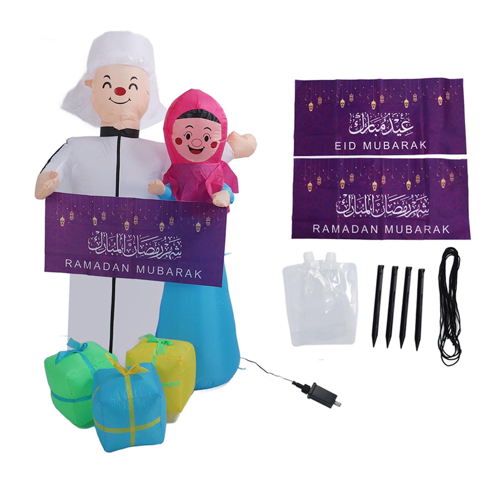 

Надувные мусульманские уличные украшения 5,9 футов IP44 водонепроницаемые разрывающиеся пары в форме мусульманина