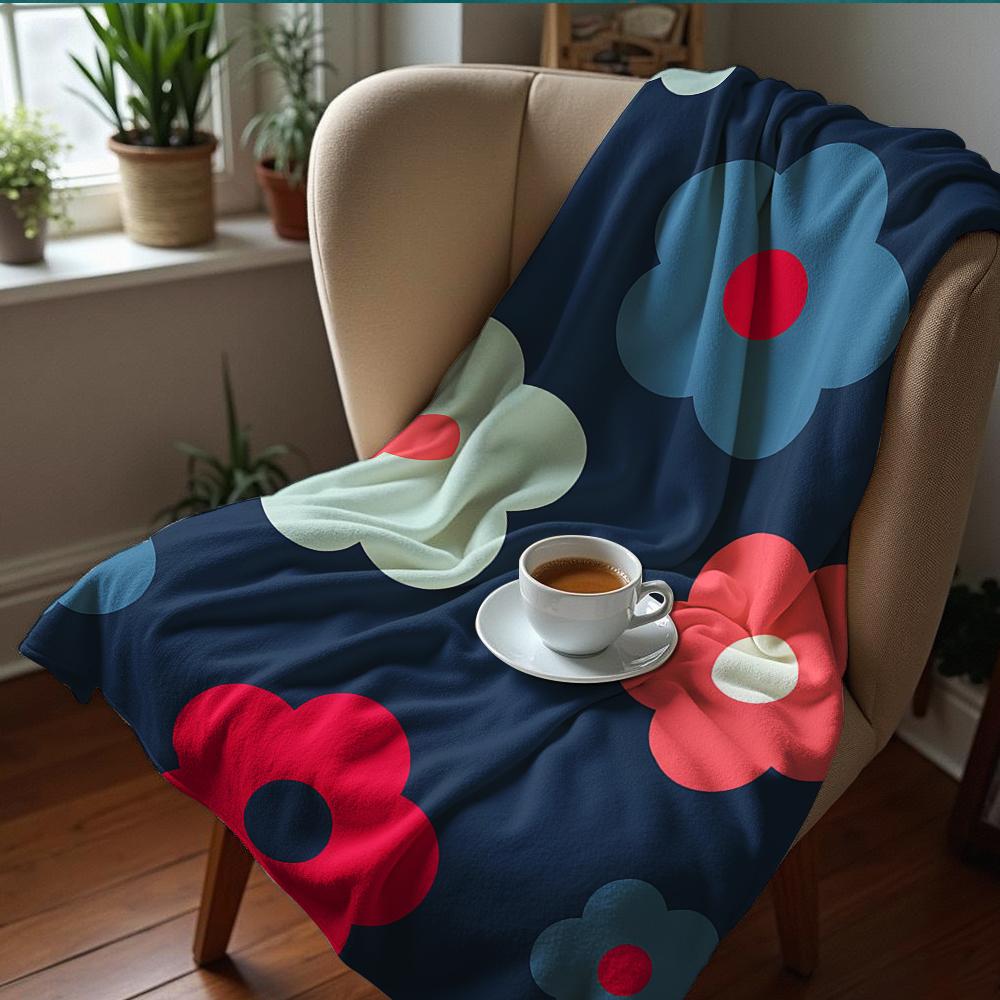 Turquoise Sunlit Sea Surface Cartoon Anime Print Flannel Blanket Soft Warm Throw for Kids Bedroom Sofa Christmas Office Car