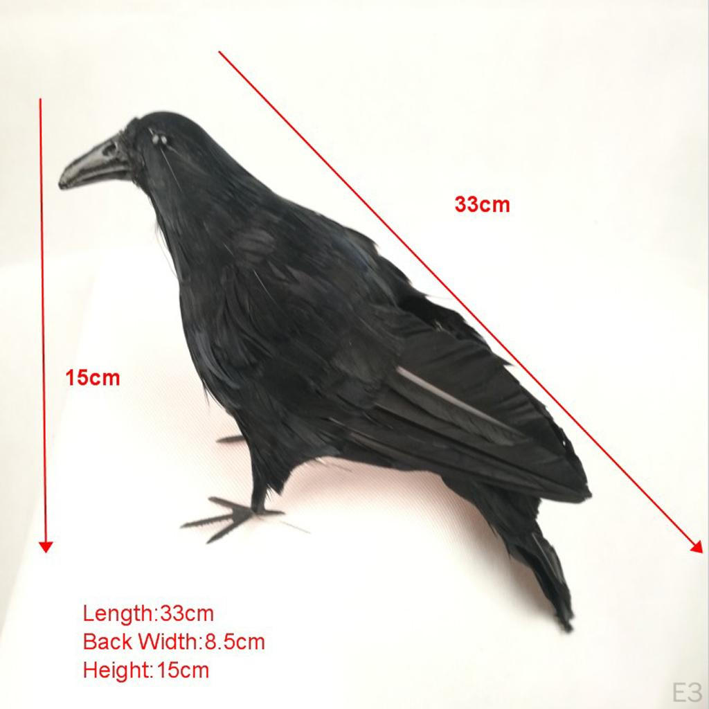 Artificial Bird Raven Magpie Garden and Ornaments