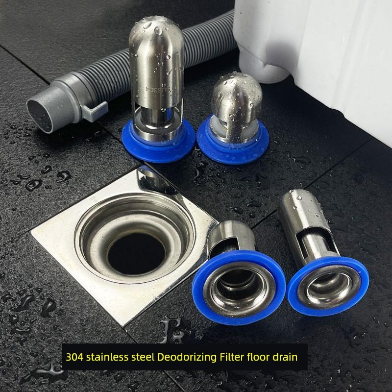 Anti-Odor Stainless Steel Inner Core Sealing Cover Floor Drain Odor Preventer