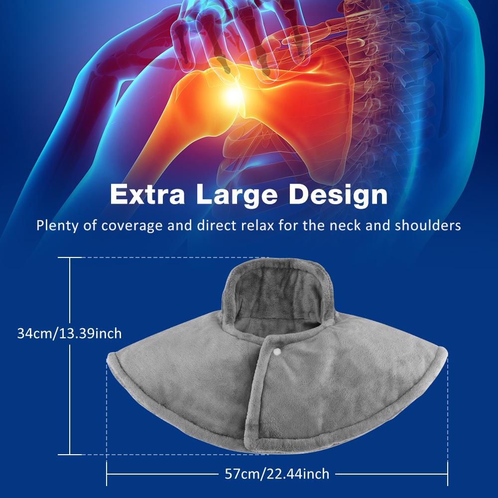 New Electric Heating Shawl for Neck and Waist - Plug-in Physiotherapy for Winter Warmth