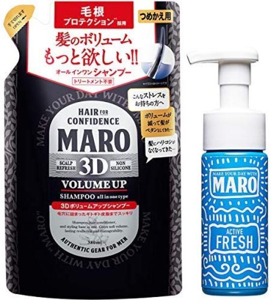 

MARO 3D Volume Up Shampoo with Foam Facial Cleanser Set of 2 Assorted