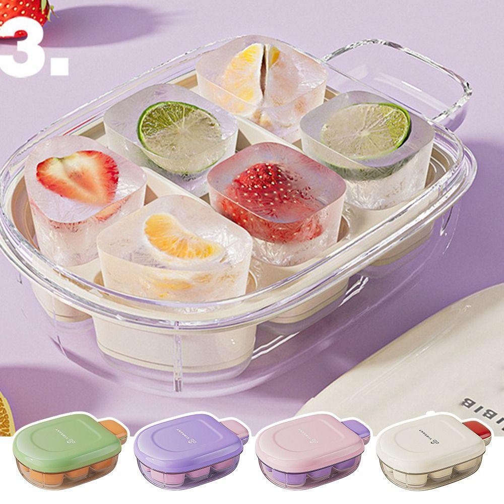 New Press Ice Cube Mold Easy Demoulding Portable Homemade Ice Cube Maker Ice Cream Ice Cube Frozen Ice Cube Tool