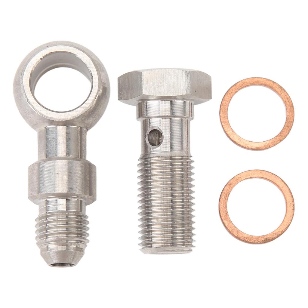 Turbo Ölzufuhr Banjo Hochbelastbar Edelstahl 4AN auf M12x1.25mm Banjo Bolzen Kit Mit 4.2mm