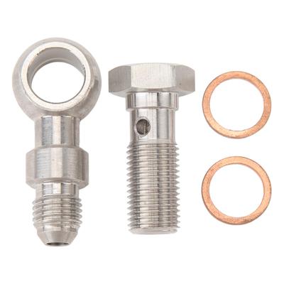 Turbo přívod oleje banjo Vysoce zatížené nerezové oceli 4AN na M12x1.25mm Banjo šroubová sada s 4.2mm