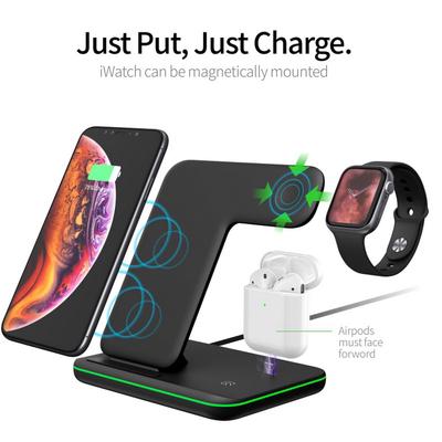 3 In 1 Qi 15w Wireless Charger For Apple Watch Series 4 3 Iphone Xs Max Xr 8 Plus X Iwatch Airpods Buy At A Low Prices On Joom E Commerce Platform