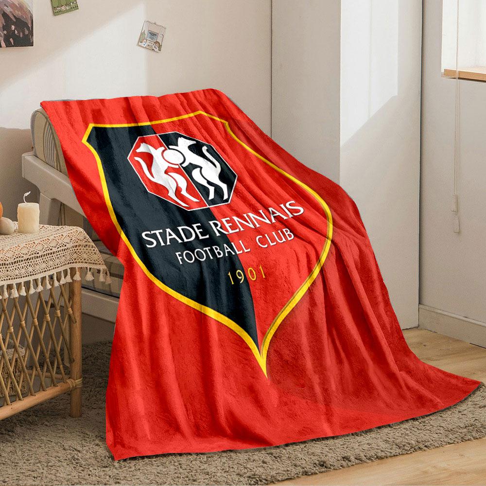 Stade Rennais Football Club Logo for all seasons blanket lunch break throw gift