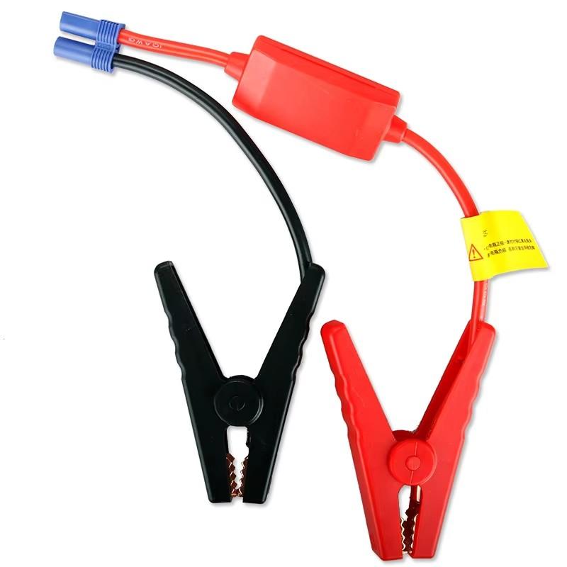 

12V Car Emergency Jump Starter Clamps With OD Interface Car Start Power Cable Clamp Storage Battery Anti-reverse Clip EC5