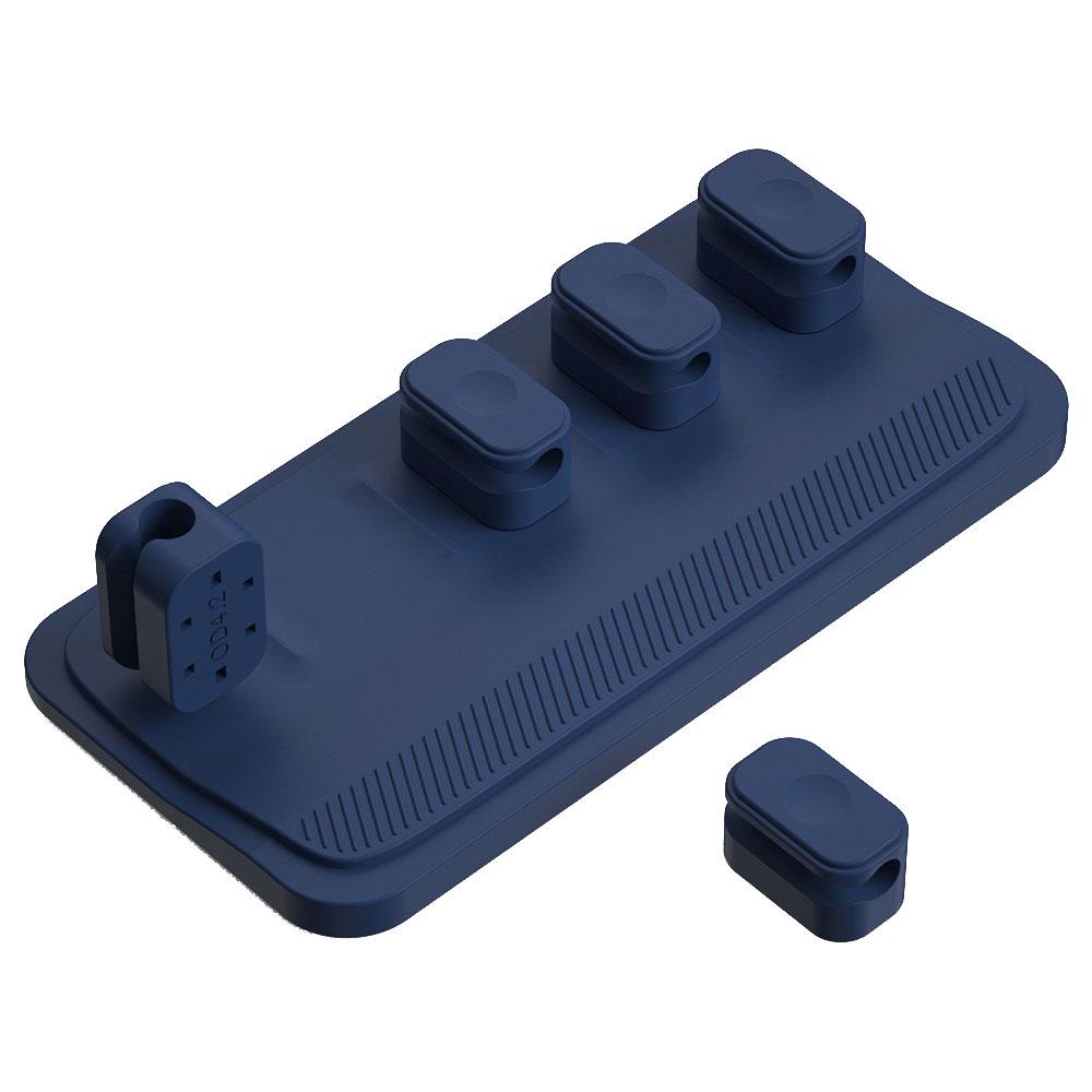 Silicone Magnetic Cable Organizer Set - Multi-Slot Desktop Cable Holder