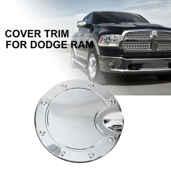 Exterior Filler Fuel Tank Door Cover Gas Cap Trim for Dodge RAM 2010-2017 Chrome