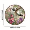 Vintage Hummingbird Tin Sign 8x8 Inch Retro Metal Wall Art For Home Cafe Decor