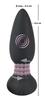 Black Velvets - Rotating Butt Plug with Remote Control 14 cm Black