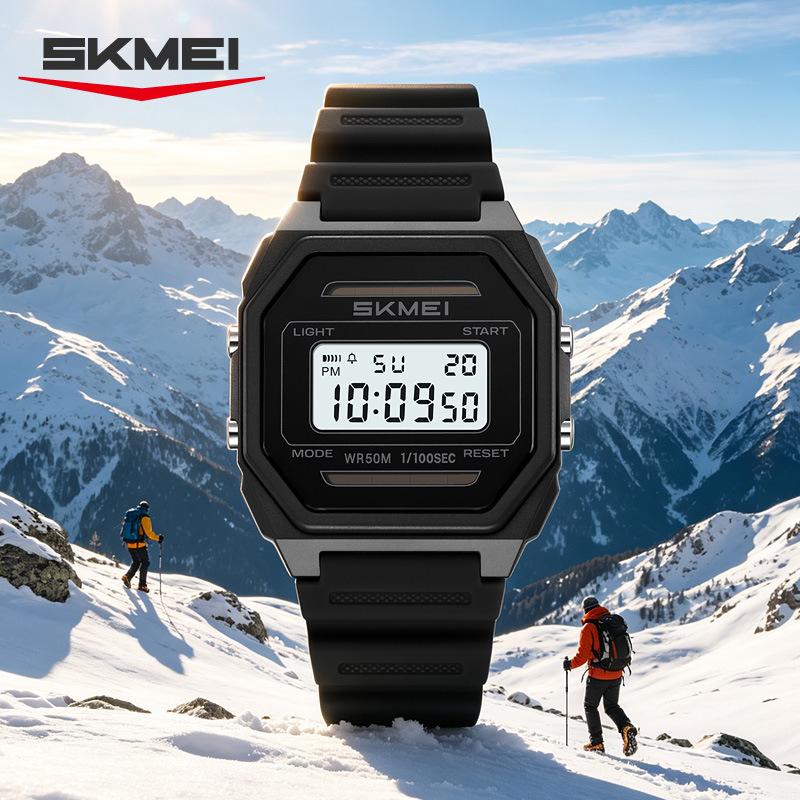 Men's Digital Watch SKMEI Solar Chronograph LED Backlight 2640