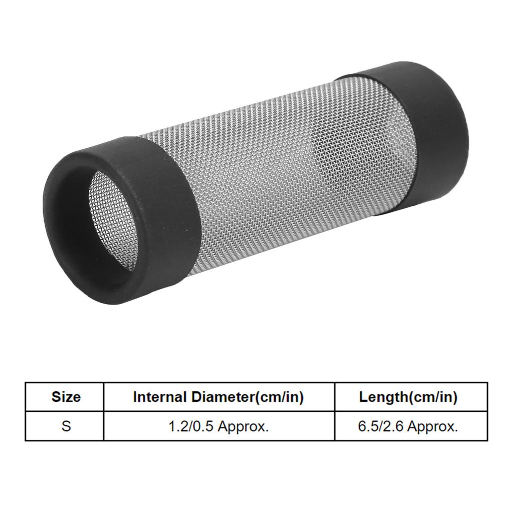 Aquarium Filter Cover Stainless Steel Inlet and Outlet Protective Mesh for Freshwater and Marine Fish Tanks 12mm 18mm Optional