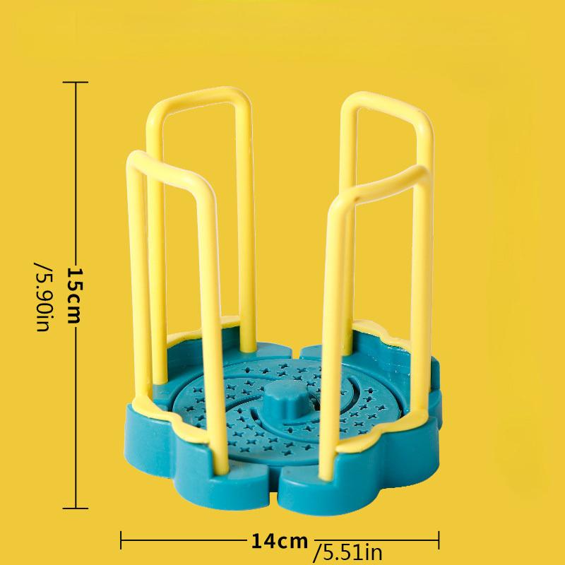 Multifunctional Kitchen Sink Dish Rack with Expandable Draining Tray and Rotating Basket