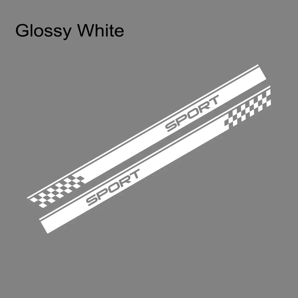 Car Racing Side Body Vinyl Trim Graphic Sticker Decal for MINI Cooper S One JCW F55 F56 F60 R55 R56 R60 Car Exterior Accessories