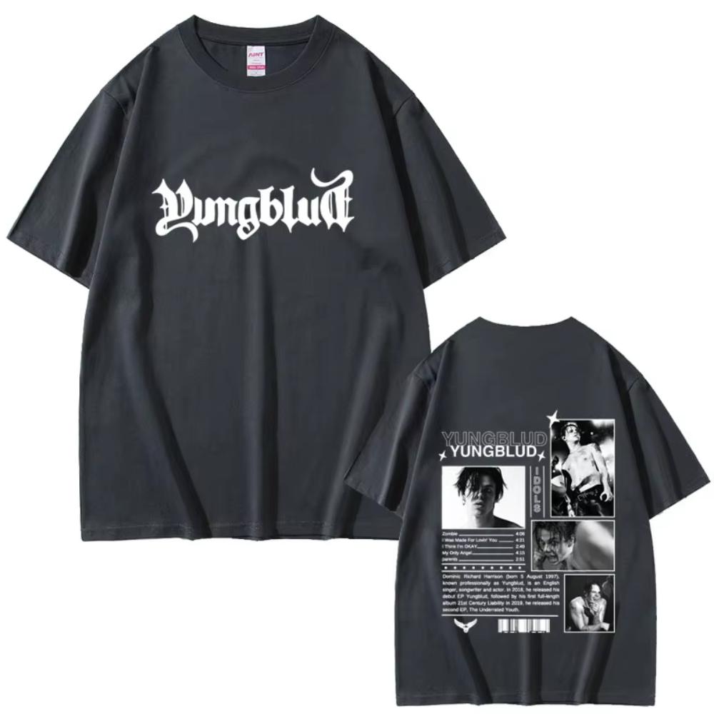 Yungblud IDOLS Tour 2025 Graphic T-shirts Men Women Fashion Hip Hop Gothic Streetwear Male Casual Soft Cotton Oversized T Shirts