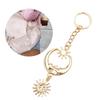 Delicate Sun/Moon Bag Charm Versatile Key Holder Decorative Accessory Trendy Bag Pendant Metal Material for Daily Party
