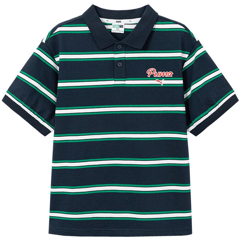 Puma Kids' Classic Striped Short-Sleeve T-Shirt