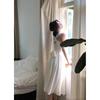 Temperament White Dress Women's Summer New Cross-strap High-end Niche Suspender Waist Slim Dress