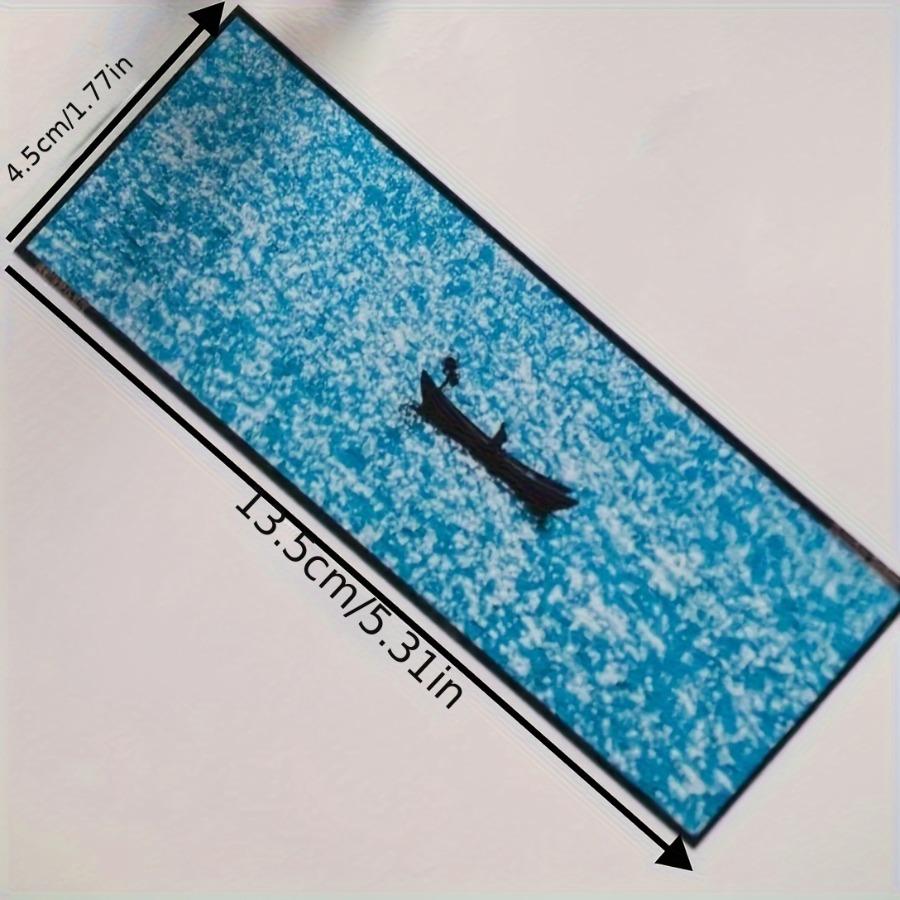 Blue Ocean Creative Bookmarks, Highly Attractive Translucent Bookmarks with Light And Shadow Effects