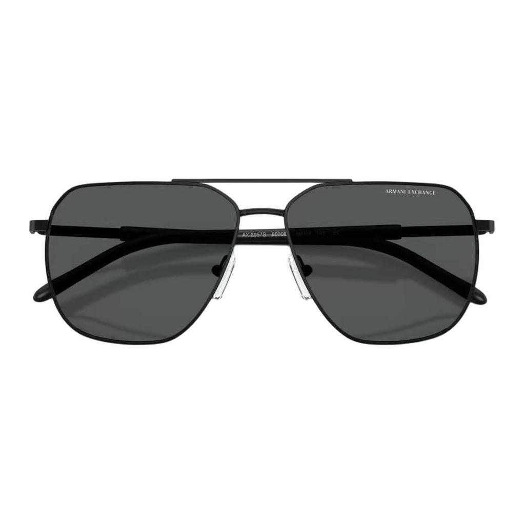 Emporio Armani Original Design Metal Pilot Sunglasses Men Sunglasses Matte-Black 0AX2057S-600087