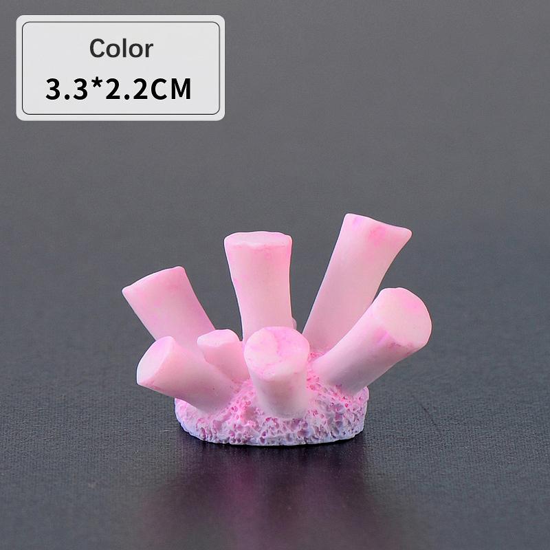 Colorful Mini Artificial Coral Cute Ornamental Fish Gifts Aquarium Decor Multicolor Resin Fashion Diy Art Craft Fish Tank Decora