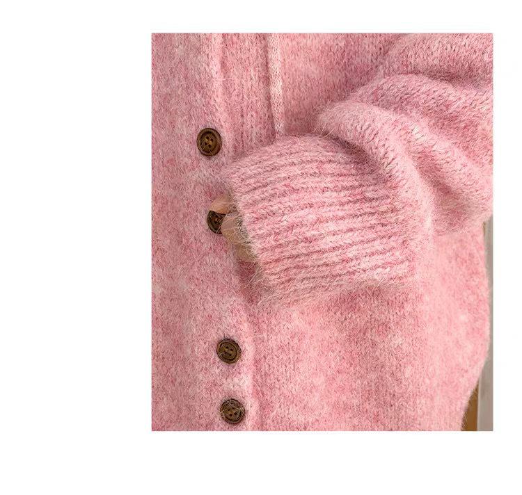 Hooded Cardigan: Women's Thick Knit Autumn/Winter Sweater - Loose, Cozy Korean Style