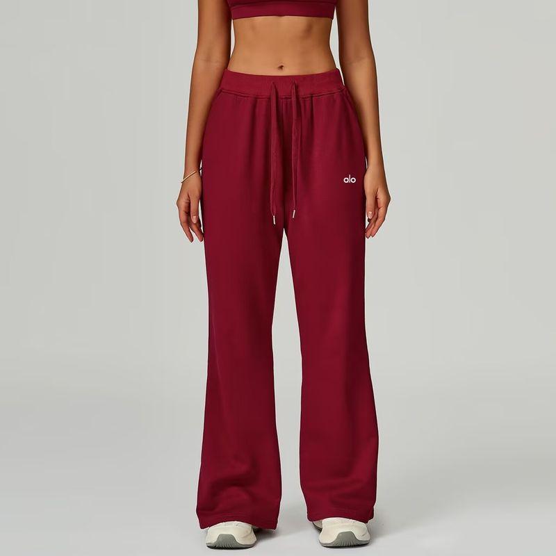 Oiob Sweat Pants Women Autumn and Winter Casual Pants 2025 New Sweatpants Fitness Running Straight Drape Wide Leg Pants
