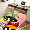 Powerpuff Girls Chair Mat: Cute Cartoon Decor for Home Office, Living Room, Bedroom - Gift Idea for Adults.1227a