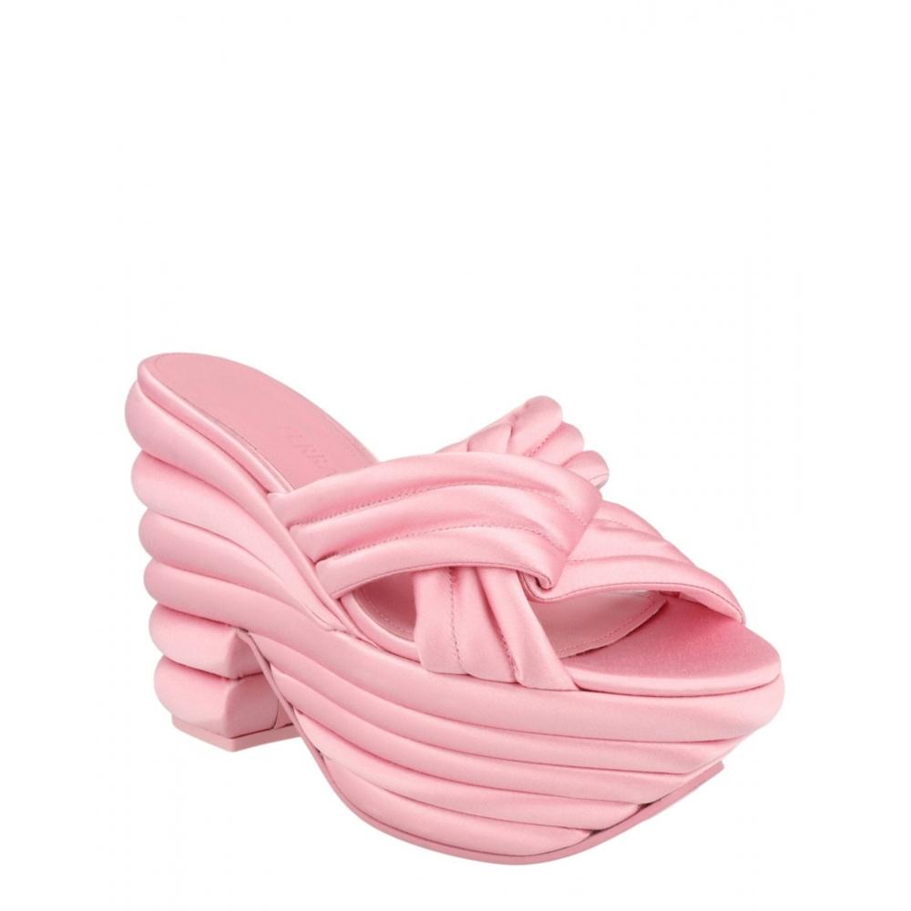 Salvatore Ferragamo Pink Platform Sandals Rey