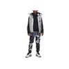 Nike Solid Color Logo Print Hooded Velcro Zipper Down Vest Kids Vests Silver DZ9728-048