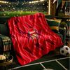 Arsenal Football Club Wappen Decken Flanelldecken Plüsch für Sofa Bett Geschenke für Männer Frauen Reise Picknickdecke Weihnachtsgeschenke für Fans