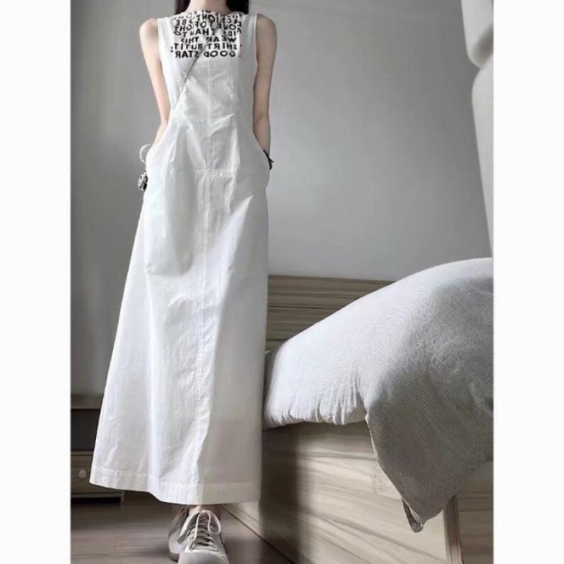 2025 Korean Style Elegant Sleeveless Summer Dress for Women XL