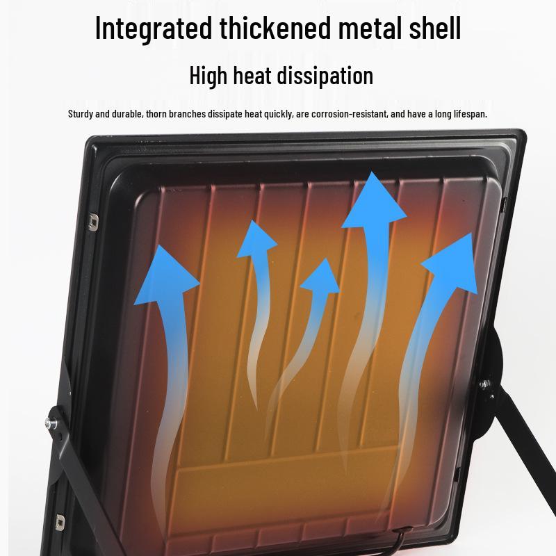 Ultra-Bright High-Power LED Floodlight for Outdoor Stadium and Construction Site Lighting