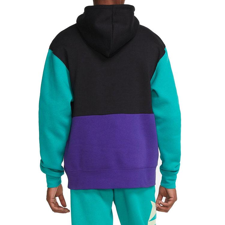Jordan Color-Block Casual Sports Long Sleeve Hooded Sweatshirt Men Sweatshirt Multicolor CK6684-011