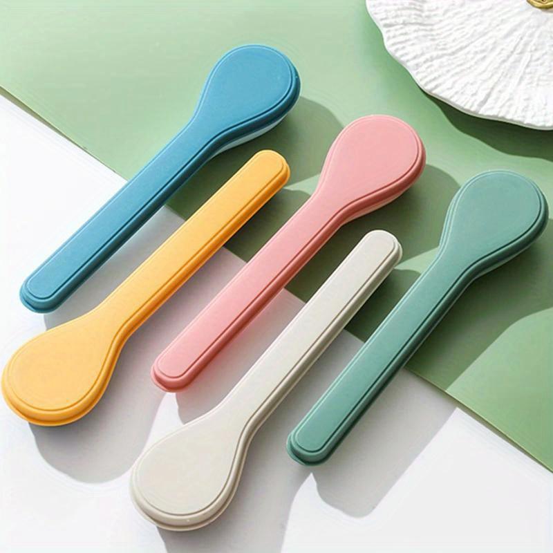 Korean Style Portable Flatware Set with Storage Case Polished Stainless Steel Cutlery Set for Home, School, and Kitchen Dinnerware Use