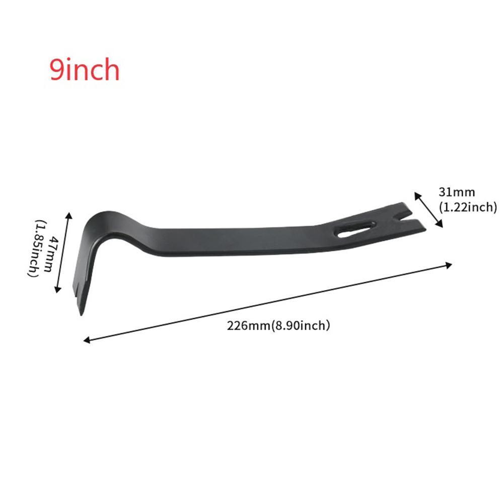 Black Comfortable Nail Lifter Crowbar Pry Bar Remover Tool Workshop Equipment Wrecking Bars Hand Tools Out Nails