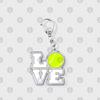 Hobby Sports Lover Tennis Ball Keychains for Accessories Bag I Love Bike Car Keyrings Jewelry Friends Father Boyfriends Gifts